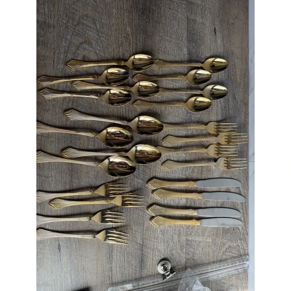 Service For 4 Towle Supreme Cutlery PRIMAVERA Pattern Stainless Flatware